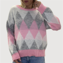 maglioncino disegno geometrico scacchi